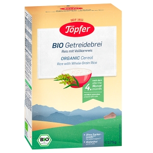 Cereal Orgánico Instantáneo de Arroz Integral. 175 gr.