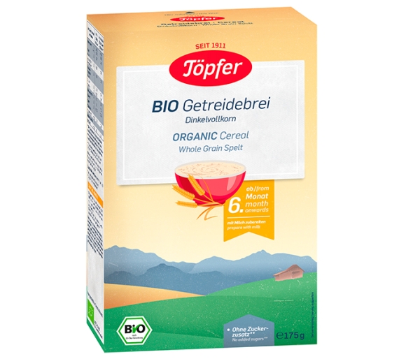Cereal Orgánico Instantáneo de Espelta Integral. 175 gr.